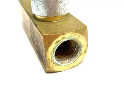 USED PARKER COLORFLOW IN-LINE HYDRAULIC FLOW CONTROL VALVE 1/2" CONNECTION