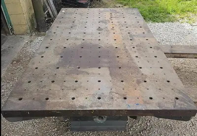 6' x 42" Heavy Duty 2" Thick Top Cast Iron Setup Fixture Table
