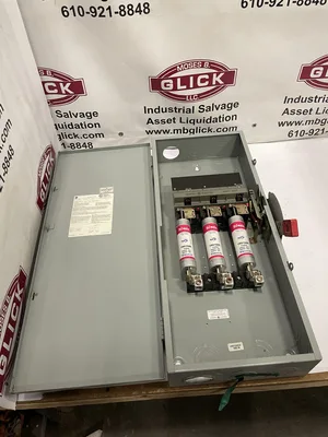 GE TH3364 200A 3 Pole Fusible Safety Disconnect Switch 600VAC 250VDC