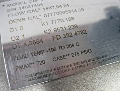 USED Micro Motion CMF350 M436N2BAE3ZZ