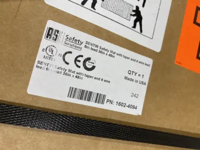 1602-4094 | ASO Safety  Safety Mat with Taper 4 Wire/6m  Lead 36in x 48in LOT OF 2 - New