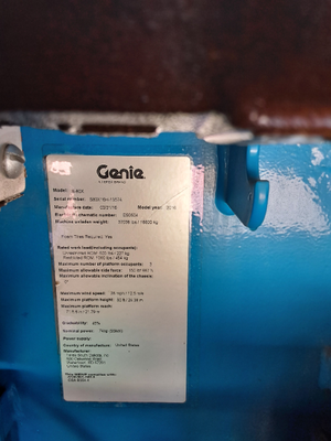 USED 2016 Genie S-80X