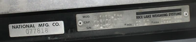 USED RICE LAKE BENCHMARK BM1818-100