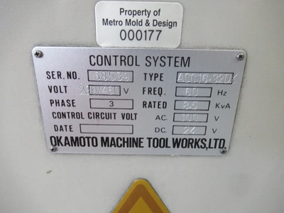 Used OKAMOTO ACC-16.32DX Reciprocating Surface Grinders Minnesota US | Machinesused.com #1503489