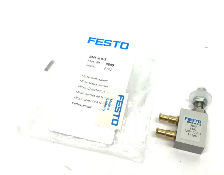 New | in-Stock Festo Micro-Reflex Sensor, VDMA24364-B2-L Conformity, 9849 Photoelectric Sensors Michigan US | Maverick Industrial Sales #1400753