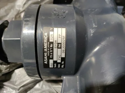 Asahi America EPDM 2″ PVC Turn Manual Globe ball Valve 150PSI NEW 06 J00025F