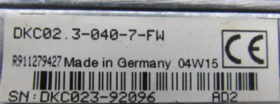 REXROTH R911279427 SERVO DRIVE DKC02.3-040-7-FW R911290389 (PARTS ONLY)