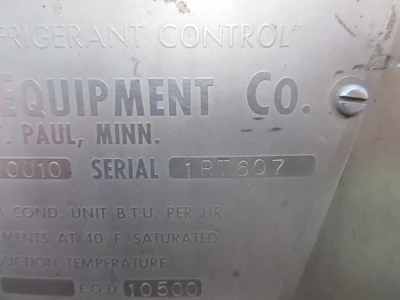 Sunset #MCR200U10, Refrigerated milk cooler w/milk master agitator drive