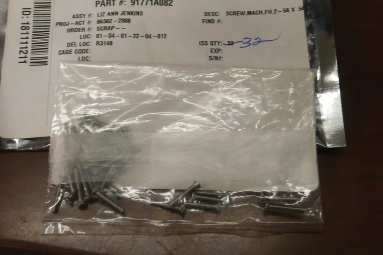 New | in-Stock Flat Head Screws 91771A082 Hardware Washers Arizona US | ASSET CONVERSION SPECIALISTS, INC. #312127