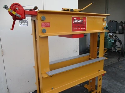 75 Ton, Enerpac, hydraulic H-frame press, table hoist