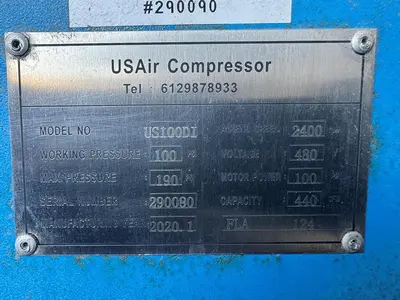 USED US AIR COMPRESSOR US100DI