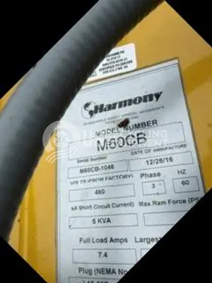 USED HARMONY EIGHT (8) M60-CB VERTICAL BALERS