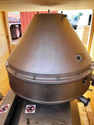 Westfalia MSE 500-48-777 cold milk skimmer, 316SS.