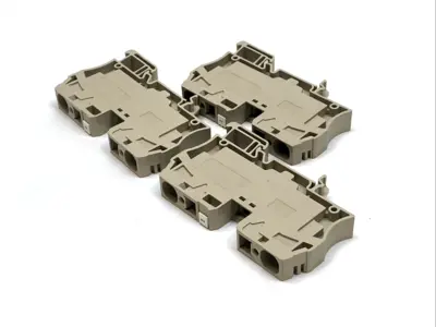 USED WEIDMÜLLER FEED‑THROUGH TERMINAL BLOCK 16MM² LOT OF 3