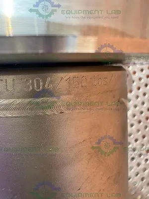 USED LESER 4484.7524 STAINLESS STEEL SAFETY VALVE W/ 1.5" TO 2" SANITARY FITTINGS