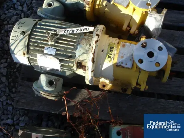 Used Kontro 1" x 1" x 4" Kontro Centrifugal Pump, 316 S/S, 3 HP Pumps Ohio US | Federal Equipment Company #125247