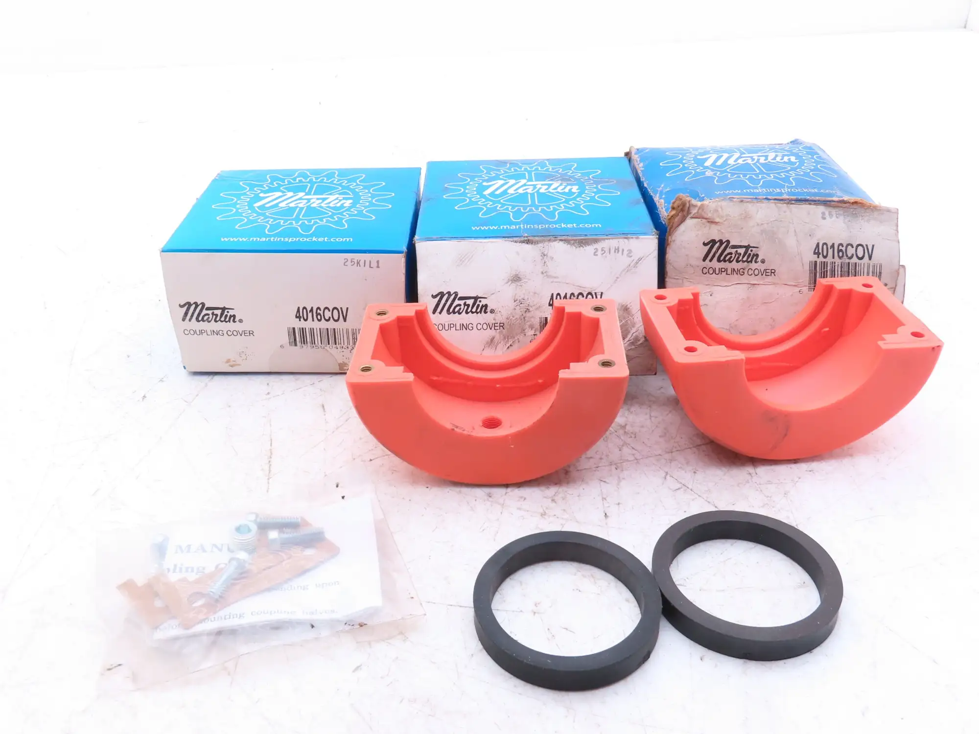 Martin 4016COV #40 Roller Chain Coupling Cover 4"OD  Lot of 3