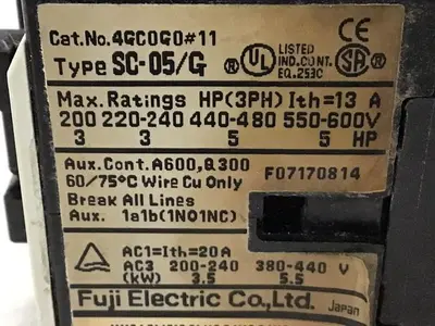 USED FUJI ELECTRIC SC-05/G 4GC0G0 11