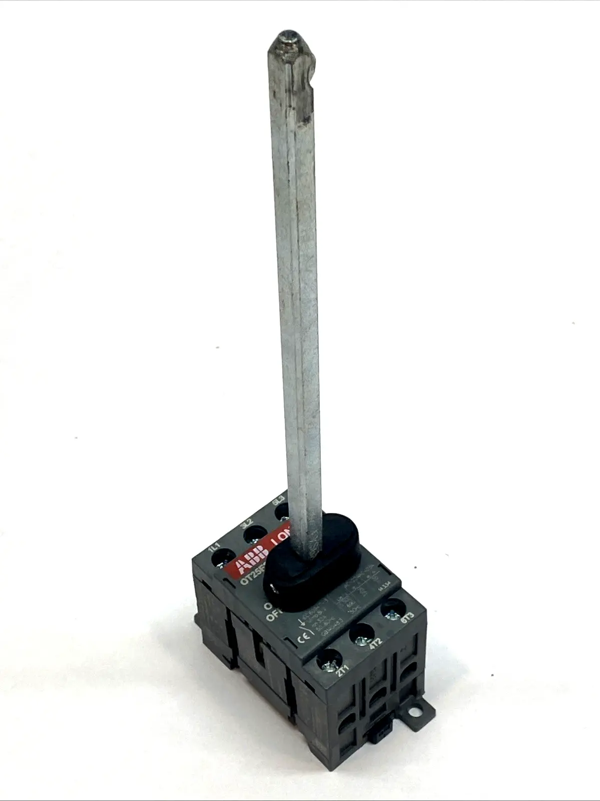 USED ABB 3-POLE 25A NON-FUSED DISCONNECT SWITCH 600V DIN/BASE MOUNT
