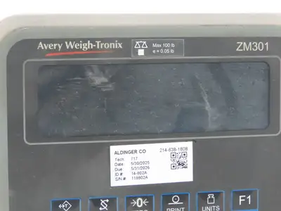 Avery Weigh-Tronix Model ZM301-SD1 Digital Scale Weight Readout Indicator