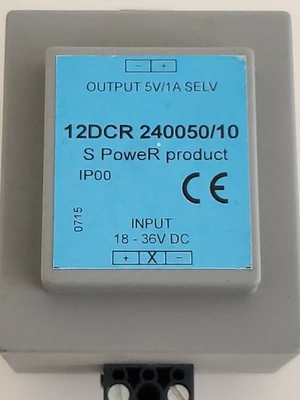 DC/DC Converter 12DCR 240050/10 S PoweR Product Out: 5V 1A In: 18-36Vdc Warranty