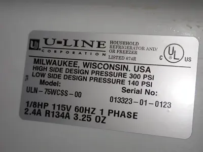USED ULINE ULN75WCSS00