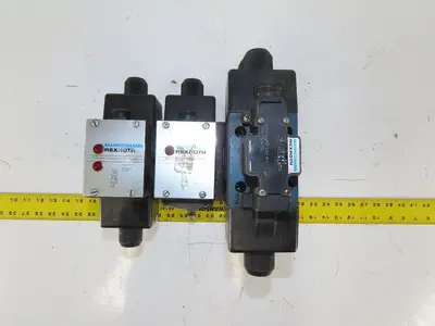 Rexroth 4WE10D31/0FCW110N9DAL 4/2 Way Hydraulic Regulated Valve Assembly 120V