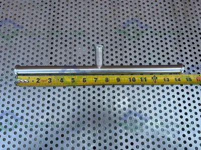 USED LOT OF 2 - UNBRANDED 316 STAINLESS STEEL TEE  W/ 3/4" SANITARY FITTING