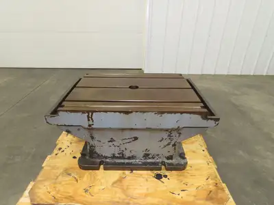 CNC Milling Machine T-Slot Table 22"x28" Steel Cast Iron Slotted Fixture Plate