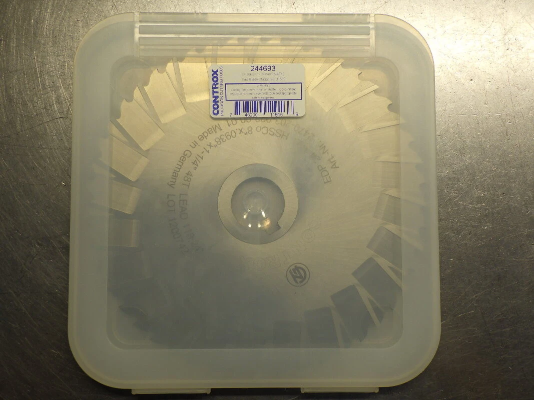 Controx 8" x 3/32" HSSCo Slot Saw 1.25" Arbor 48 Teeth 244693 (LOC3259)