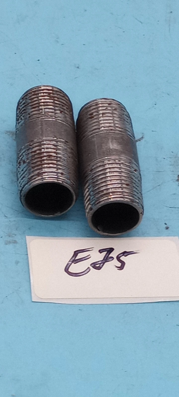 1 lot of 2 black union coupling 2" x 1/2"
