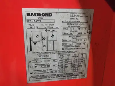 USED RAYMOND 425-C40TT