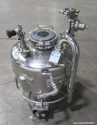 Used 31.8 Liter Stainless Steel Process Tank – Dual Jacket Pressure Vessel