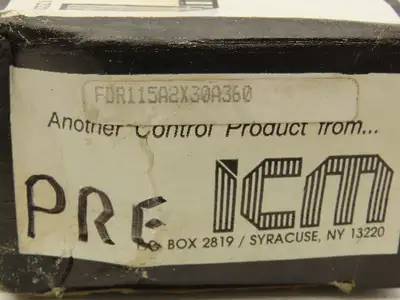 ICM FDR115A2X30A360 Timer Relay Time Delay 10 Amp 8 Pin Round Base