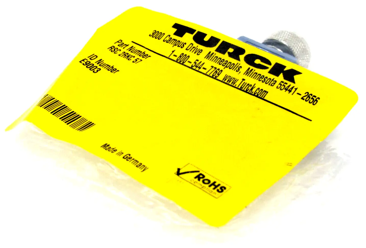 NEW TURCK E9003 CONNECTOR TEE RSC 2RKC 57