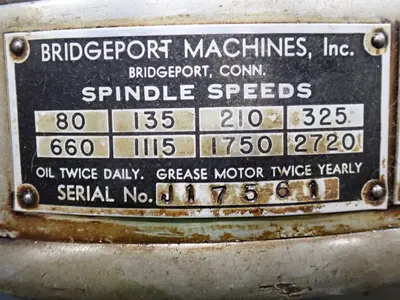 Bridgeport Vertical Mill