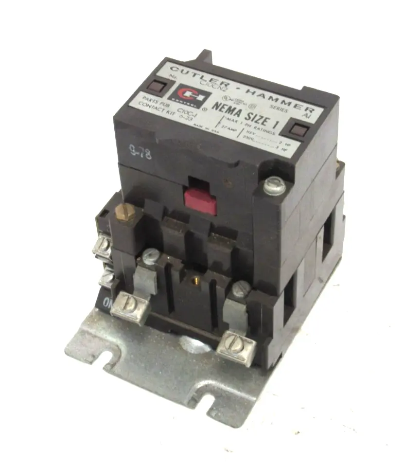 NEW CUTLER HAMMER C10CN2A MAGNETIC CONTACTOR SIZE 1 120V
