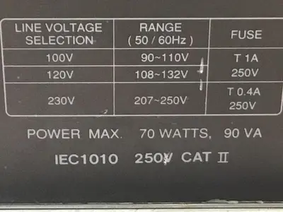 USED GW INSTEK GOS-6112