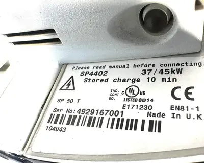 Emerson SP4402 Control Techniques Unidrive SP Inverter Drive. ()