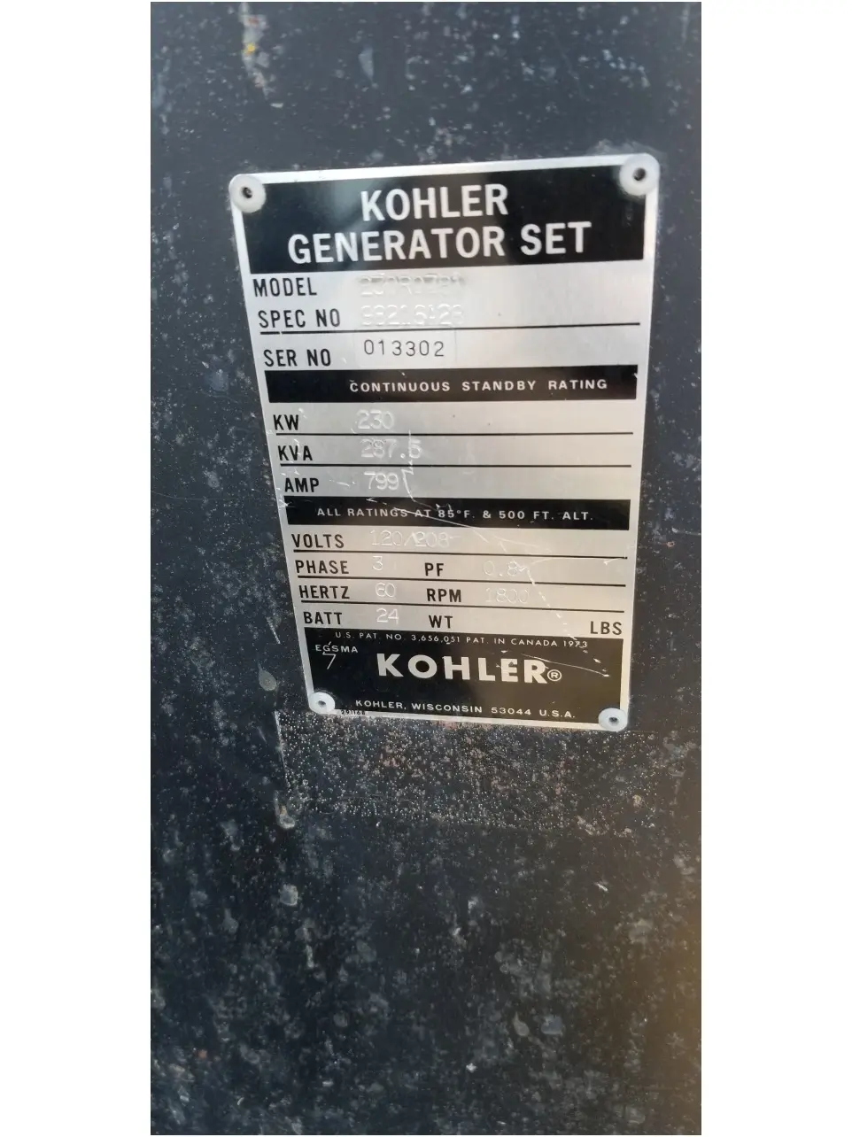 Used KOHLER 230 KW Generators | Atlanta Truck Equipment #1296952