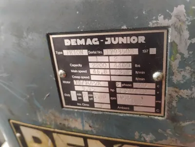 DEMAG-JUNIOR PK10N Chain Hoists | ESS Industrial Equipment Sales (5)