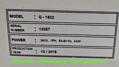 USED 2015 PRO PACK Q-1622
