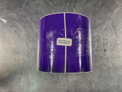 4 TTP-3.2 Mil, 4" x 140' Purple Vinyl Labelling Tape