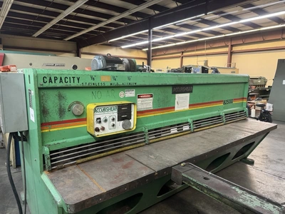 Used 1984 ACCURSHEAR 825010 Power Squaring Shears (Inch) Illinois US | Revelation Machinery #1511101