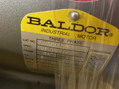 USED ABB BALDOR ELECTRIC MOTOR 2HP 1160RPM 184TC TEFC 3PH 36A02-T97