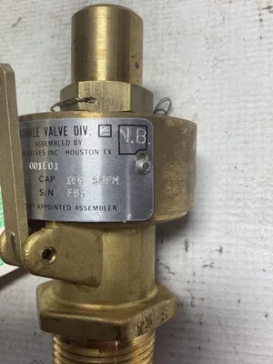 Kunkle 1″ Brass Safety Valve; 0001E01-KC  -NIB