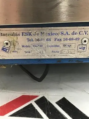 USED BASCULAS ESK BESX-P-500