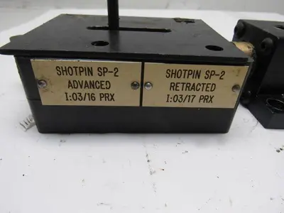 Steel Master Transfer Gate Positive Stop Shot Pin W/Air Cylinder