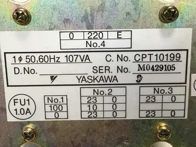 Used YASKAWA CPT10199 Transformers Michigan US | Ideal Machinery #1299865