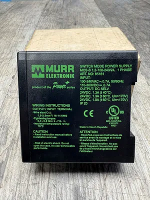 MURR MCS-B 1.3-100-240/24 Electrical/PLC/Automation | ESS Industrial Equipment Sales (8)